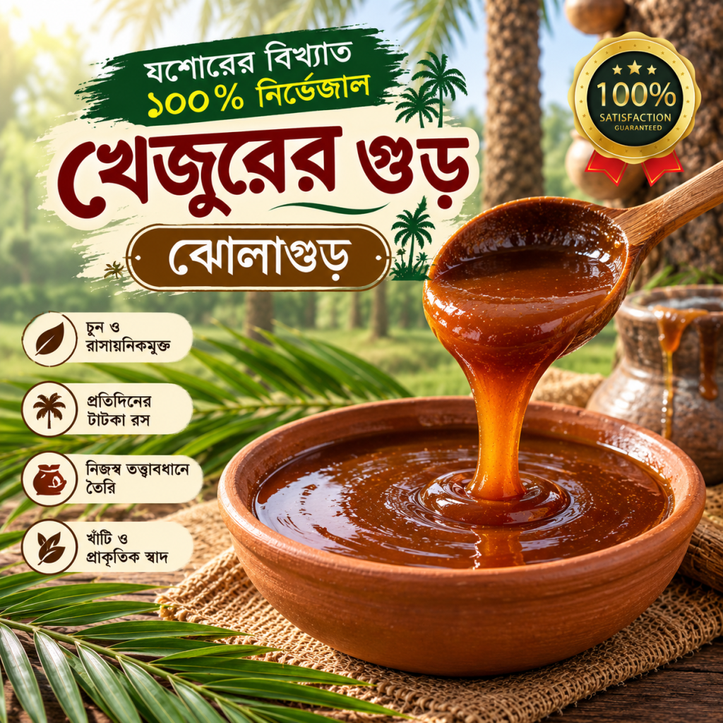 নির্ভেজাল খেজুরের গুড় – ঝোলাগুড়